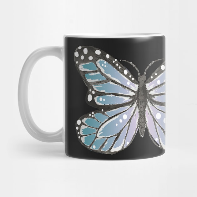 Blue and Purple Butterfly Design by Richardsonh25